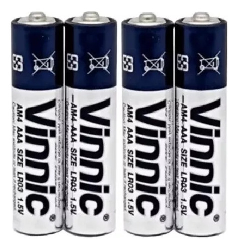 Pilas Alcalinas Aaa X4 Batería Triple A  Calidad 1.5v Vinnic