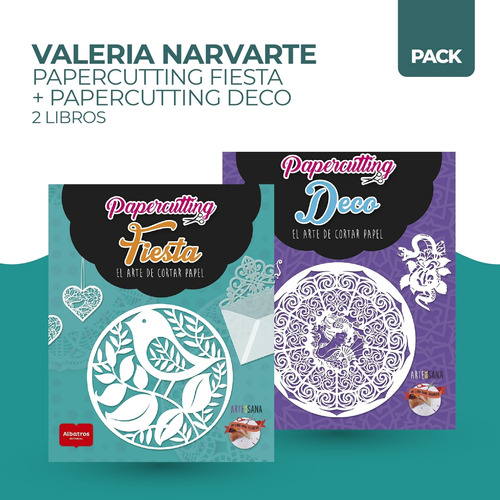 Papercutting Fiesta + Papercutting Deco - 2 Libros - Narvart