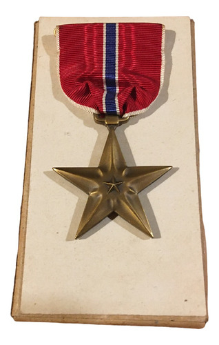 Medalla U. S. Bronze Star Original Estrella De Bronce Ww 2
