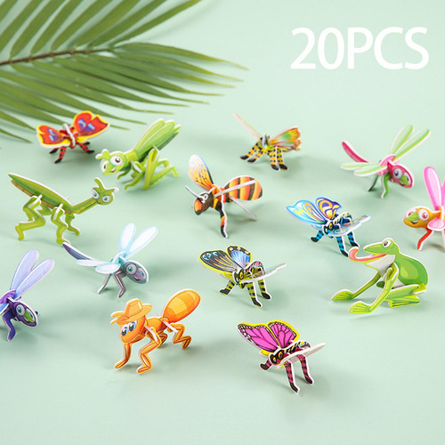 4 X 2 Rompecabezas Diy En 3d Con Forma De 4 Piezas