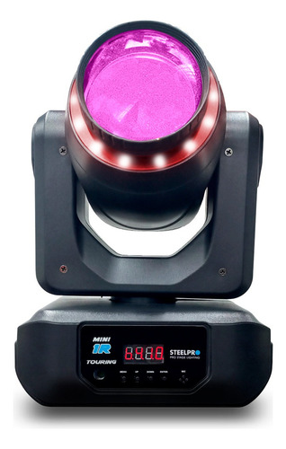 Par de luces robóticas 120W Mini 1 R touring prisma rotatorio 18 caras efecto Rainbow disco 8 colores / 7 colores Aro SMD / 8 Gobos Metalicos 2 Dicroicos DMX512 / 12 Y 14 CANALES Steelpro