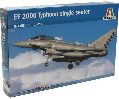 Avion Ef 2000 Typhoon Italeri 1355 Escala 1/72 Es Un Armable