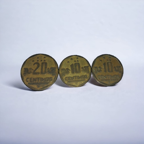 Moneda 20 Centimos (1993, 3 Monedas) ,10 Céntimos(1994,1995)