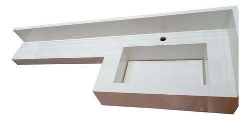 Bancada Lavatório Em Porcelanato Branco 60×40 Lê Descrição.