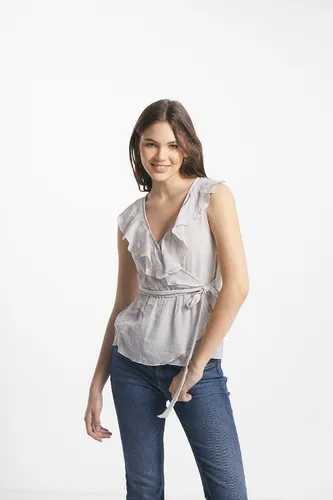 Blusas cruzadas online de la espalda