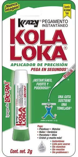 Pegamento Instantáneo Tubo Con 2 G Krazy Kolaloka