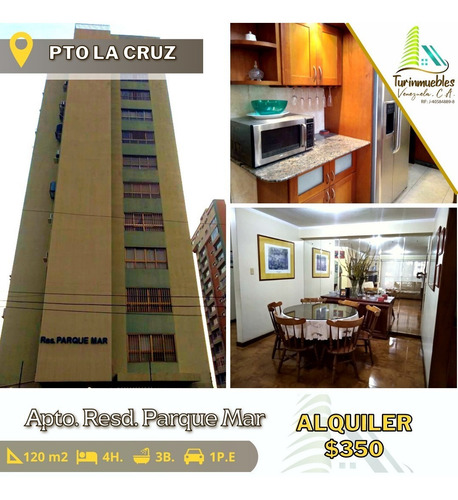 Imagen 1 de 15 de En Alquiler Apartamento Resd. Parque Mar, Puerto La Cruz