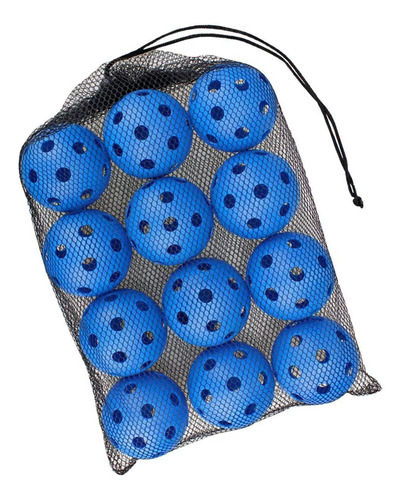 Bolas De Pickleball De 12 Piezas Diseñadas Azul