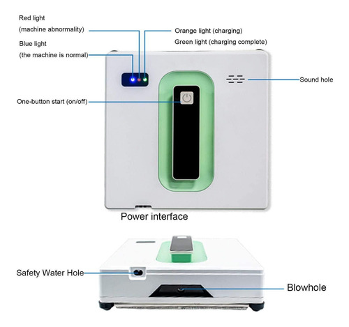 Robot Limpiacristales Inteligente, App/control Remoto,