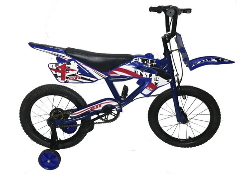 Imagen 4 de 4 de Bicicleta Gti Aro 16 Niño Tipo Moto Motocicleta Niños