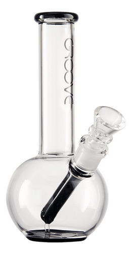 Groove® Round Tube 7 Boroglass Bong Prime Black Asscents