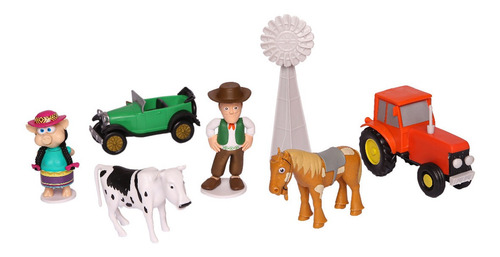 Granja De Zenon Maleta De Lata Con 20 Figuras Coleccionables
