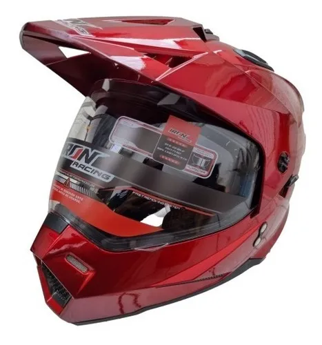 Casco cross abatible sale