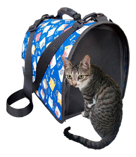 Bolso Cargador Maletín Mascota Gatos Talla ( M )