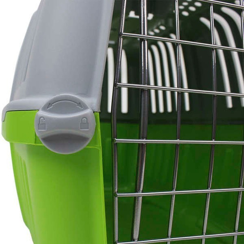 Imagen 3 de 10 de Transportadora Para Mascota Perro Gato Pratiko Metal