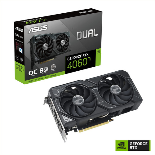 Tarjeta Gráfica Asus Dual Geforce Rtx 4060 Ti Oc 8 Gb Gddr6