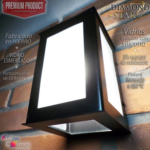Aplique Pared Exterior 10 Efectos Rayos X Luz Tortuga P/ Led