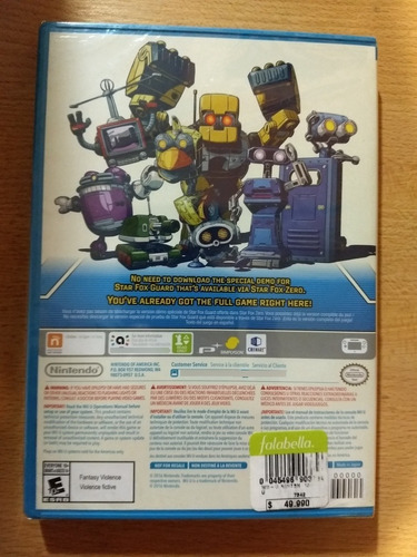 Starfox Guard Wii U Juego Nuevo Sellado Juego