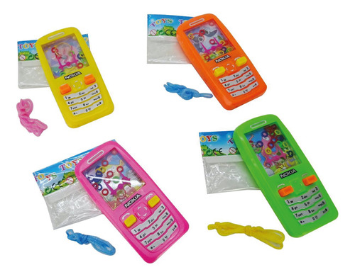 Juego De Agua Emboca Anillitos Celular 11cm Fidget Toys