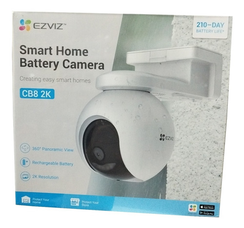 Cb8 2k+ Cámara Ezviz Wi-fi Pan & Tilt Alimentada Por Batería