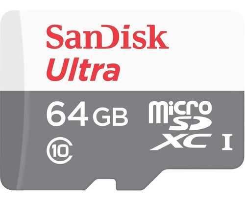 Memoria Sandisk Ultra 64gb Clase 10 80mb/s Uhs-1