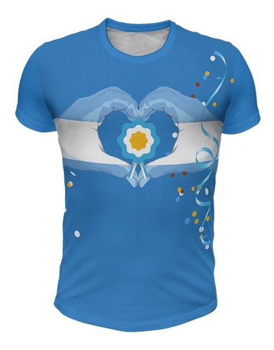 Imagen 1 de 2 de Remera Escarapela Argentina