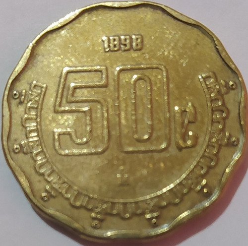 Moneda De 50 Centavos Error De Acuñación 