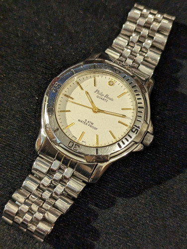 Reloj Philip Persio Todo En Acero Inoxidable Quarzo Japonés (Usado)