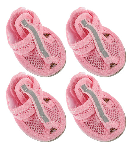 4 Botas Transpirables De Verano Para Mascotas, Sandalias De