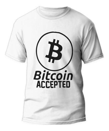 Polera Ters Bitcoin Accepted Admitido - Cripto Moneda Frases