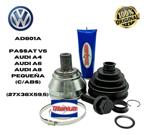 Punta De Tripoide Volkswagen Passat V6 Audi A4-a6-a8 P C/abs