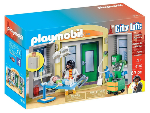 Playmobil 9110 Cofre Hospital City Life Jugueteria El Pehuen