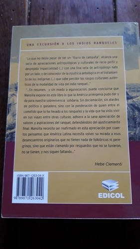 Una Excursión A Los Indios Ranqueles