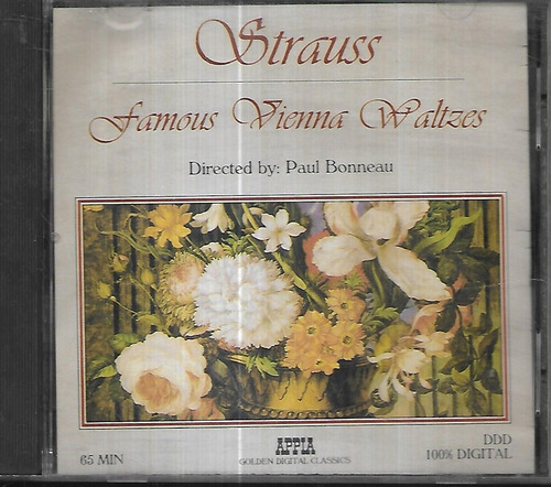Paul Bonneau Album Strauss Famous Vienna Waltzes Cd Importa