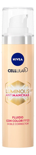 Fluido Con Color Nivea Cellular Luminous630 Antimanchas 40ml Momento de aplicación Día/Noche Tipo de piel Todo tipo de piel
