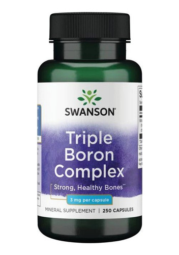 Swanson Triple Boron Complex 3mg 250 Cápsulas 