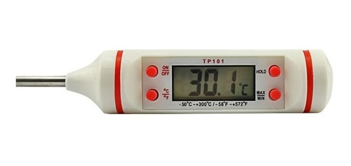 Imagen 3 de 4 de Termómetro Digital Pinchacarne Líquidos Y Alimentos -50 +300