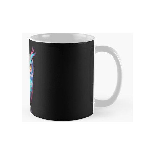 Taza Búho Sabio Arcoíris Calidad Premium