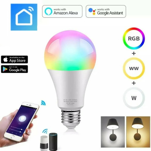 Imagen 3 de 5 de Foco Led Ampolleta De Colores Inteligente Luz Wifi Celular