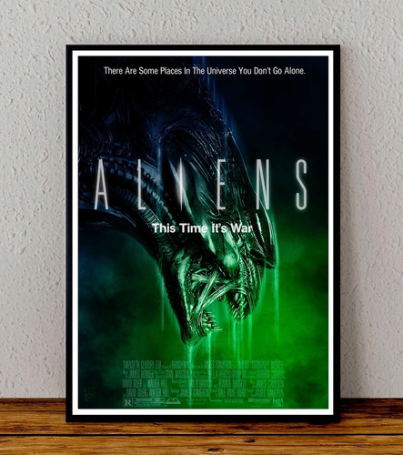 Cuadro 33x48 Poster Enmarcado Aliens Ridley Scott Pelicula 3