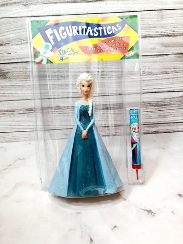 1 Vela Figura Disney De Lujo, Alcancía, Frozen Elsa Pastel 