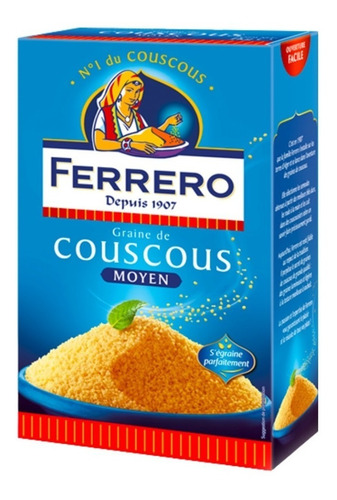 Cous Cous -  Ferrero - 500 Gr. Origen Francia.