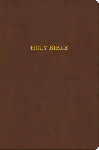 Kjv Large Print Thinline Bible, Value Edition, Brown Leathertouch, De Holman Bible Publishers. Editorial Holman Bibles, Tapa Dura En Inglés