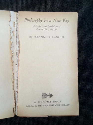 Philosophy In A New Key Susanne Langer