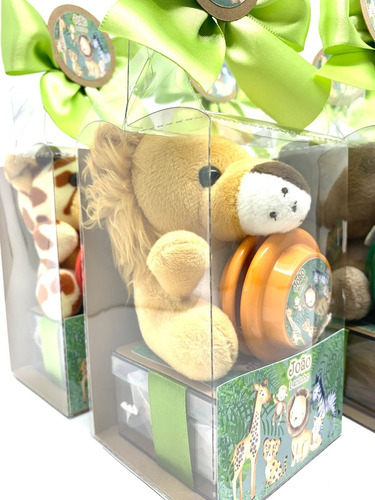 Imagem 5 de 6 de Kit Lembrancinha Safari Selva Floresta Caixa Acetato 5 Kits