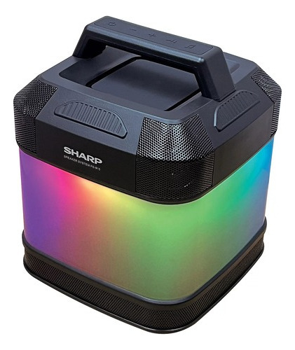 Altavoz Sharp Bluetooth 5.2 - 30w, 360° Sonido, 12 Luces Led