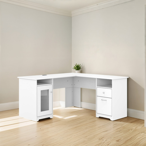 Escritorio Para Computadora En Forma De L 150 Cm Color Blanc