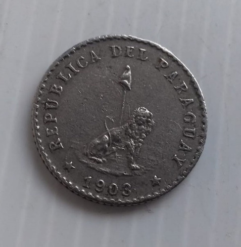 Paraguay 10 Centavos Del Año 1903 Moneda Cuproníquel Km# 7
