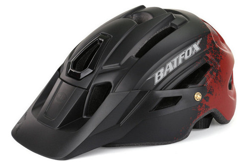 Casco De Bicicleta De Montaña Batfox Para Ciclismo Con Luz