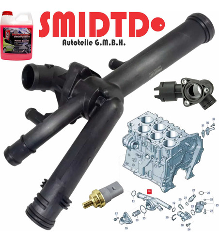 Brida Termostato Completa Vw Passat Cc B6 06-10 V6 3.6l Arma